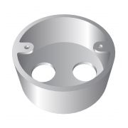 20mm 2 Hole BZP Conduit Loop In Box
